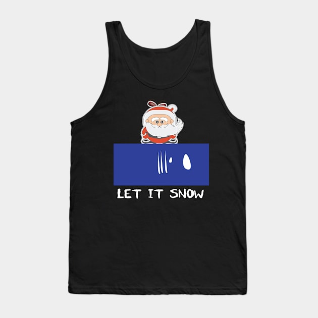 let it snow santa cocaine Tank Top by Gigart